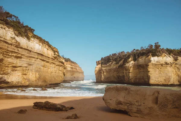 Gran Camino Oceánico Australia Bahía Formaciones Rocosas Piedra Caliza Del —  Fotos de Stock