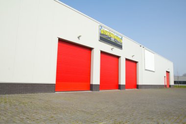 red segment doors clipart