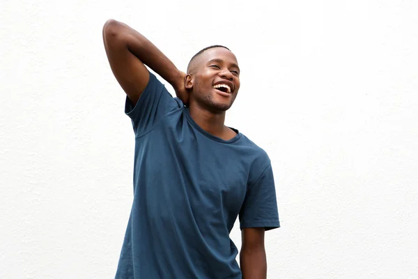 Portrait of happy African young man — Stock Photo, Image