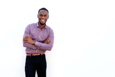 Mutlu genç Afrika adam