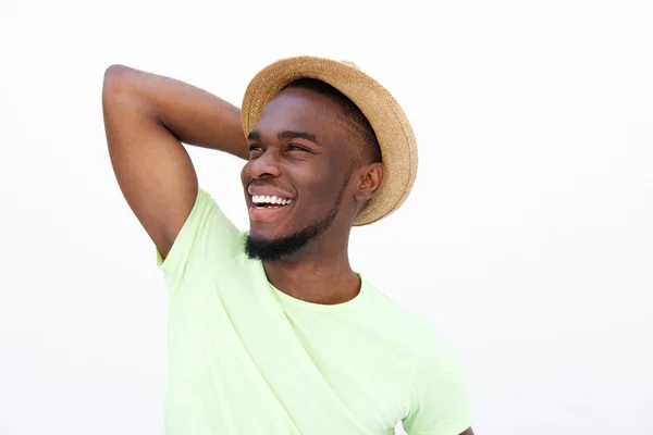 Elegante giovane uomo con cappello — Foto Stock