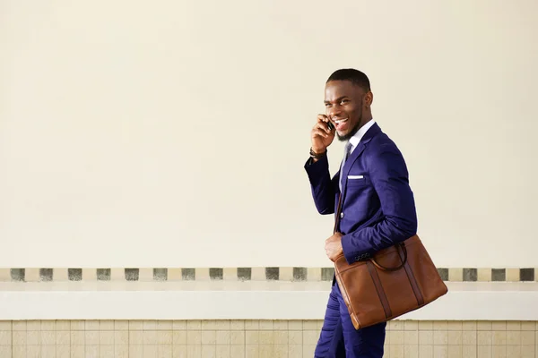 Laughing young business man — Stock Photo, Image