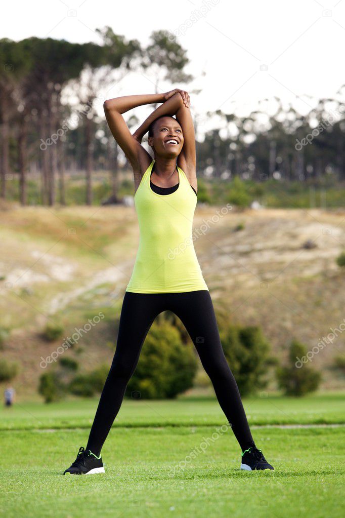 Young sports woman enjoying workout
