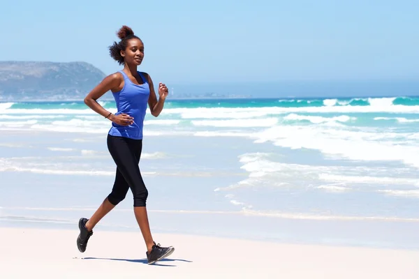 Healthy young female running — Stock Photo, Image