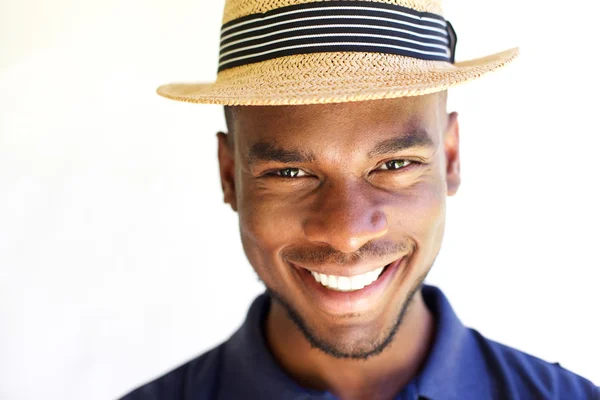 Joven alegre con sombrero —  Fotos de Stock