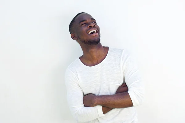 Vrolijke jonge zwarte man — Stockfoto