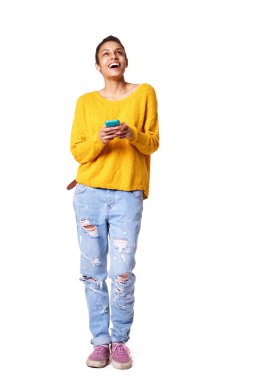 Neşeli genç Afrika Bayan