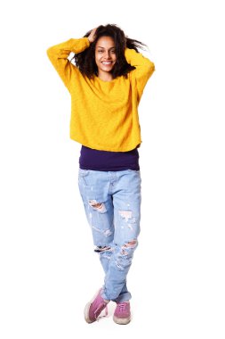 Şık genç Afrikalı kadın model