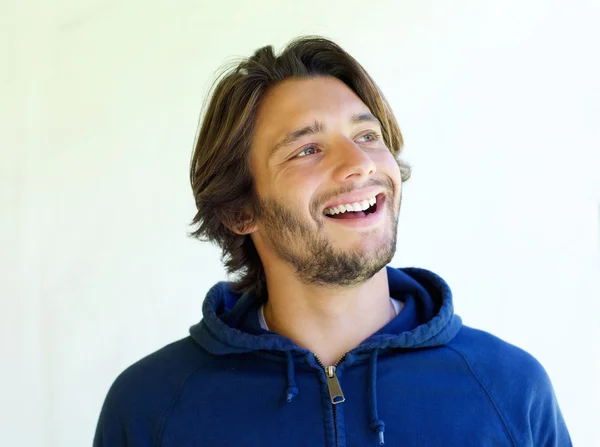 Happy young man looking away — Stock Photo, Image