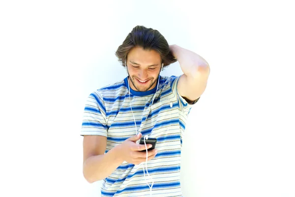 Homem sorridente com barba — Fotografia de Stock