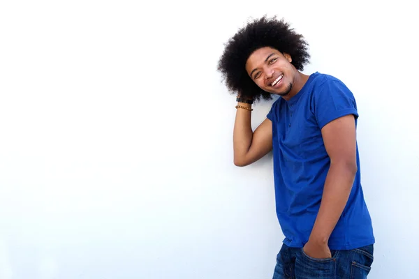 Smiling young black guy — Stock Photo, Image