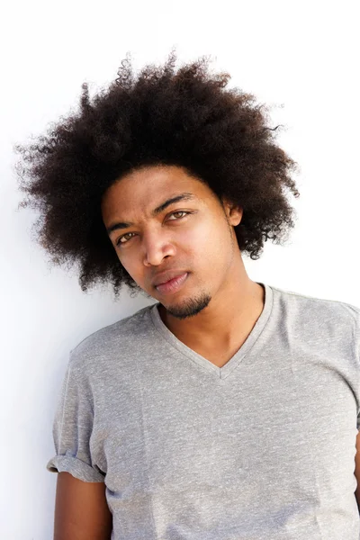Cool male fashion model with afro — Stock Photo, Image