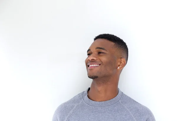 Handsome black man smiling — Stock Photo, Image