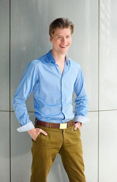 Portrait of a happy young man — Stock Photo, Image