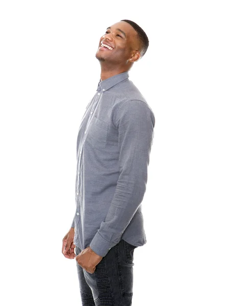 Handsome african american man laughing — Stock Photo, Image