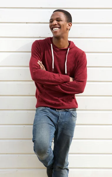 Portrait of a young african man laughing — Stock Photo, Image