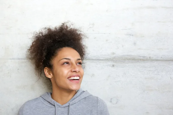 Carefree cheerful young african american woman — Stock Photo, Image