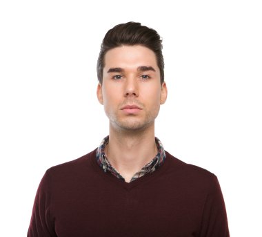 Zeki bir genç adam portresi kapatın