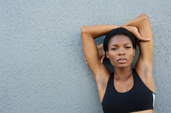 Hermosa mujer negra fitness —  Fotos de Stock