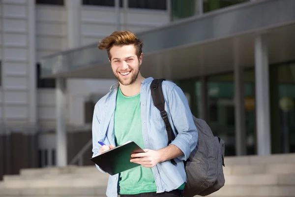 Estudante universitário feliz — Fotografia de Stock