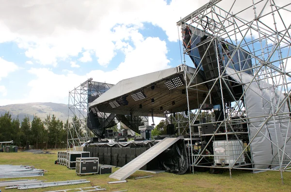Festival al aire libre concierto escenario principal — Foto de Stock