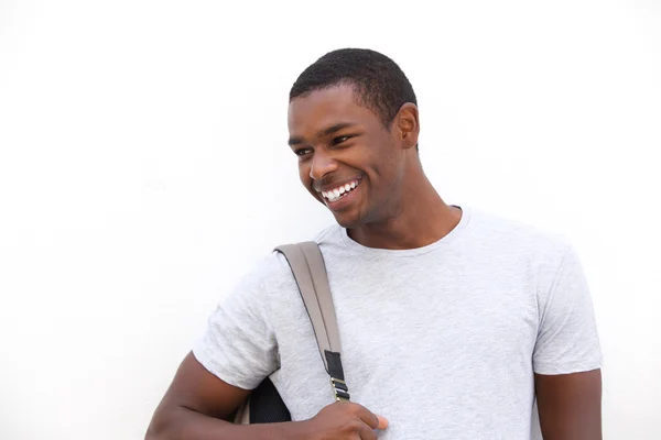 Alegre estudiante afroamericano sonriendo —  Fotos de Stock