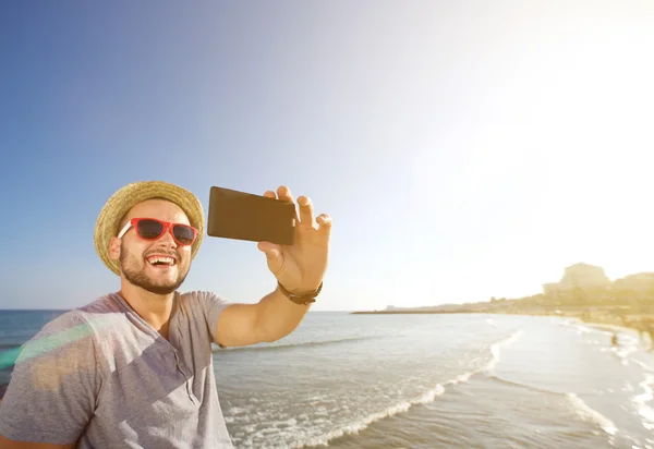 Selfie στην παραλία — Φωτογραφία Αρχείου