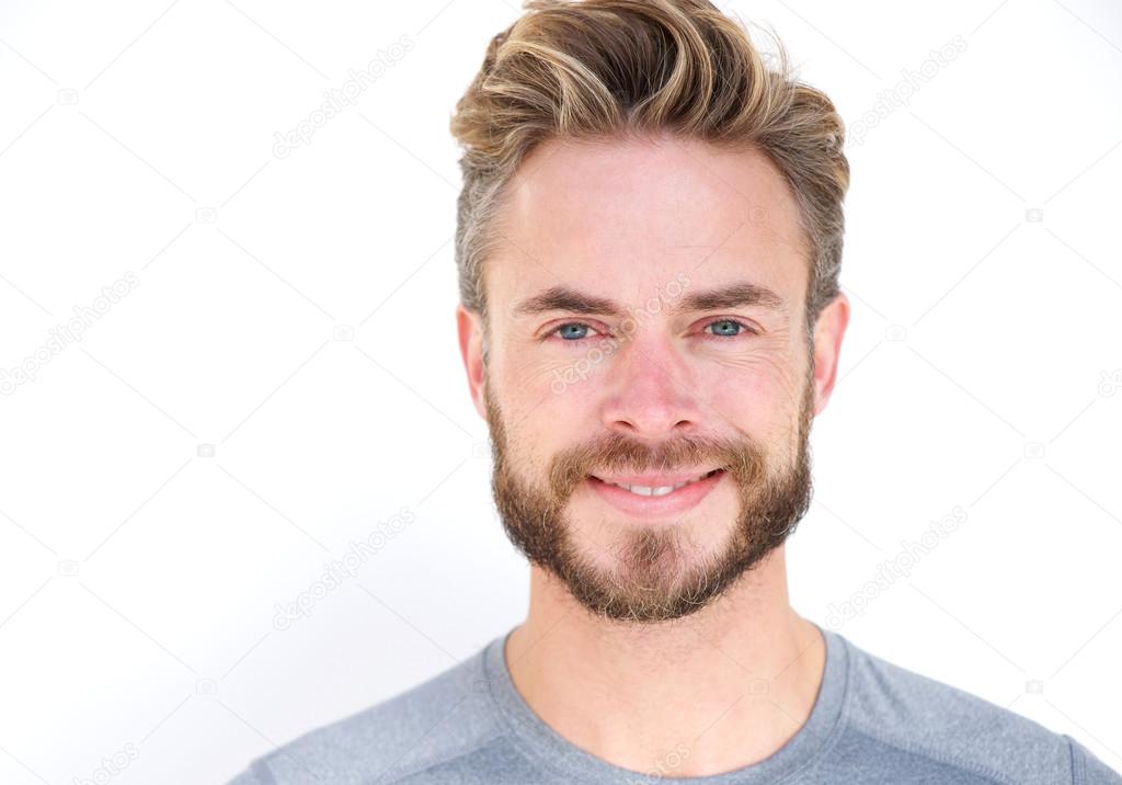 Smiling man with beard 