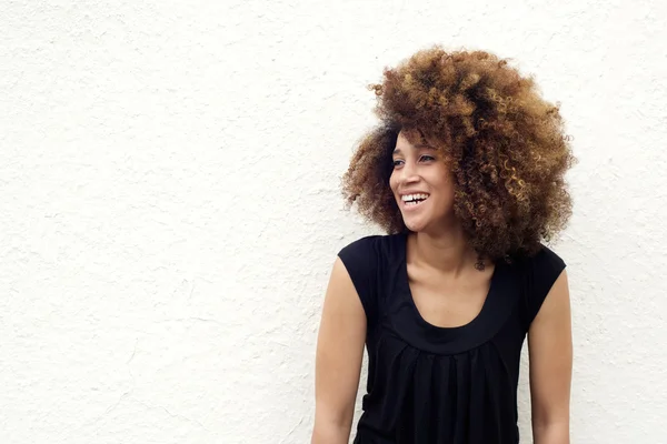 Young african woman laughing — Stock Photo, Image