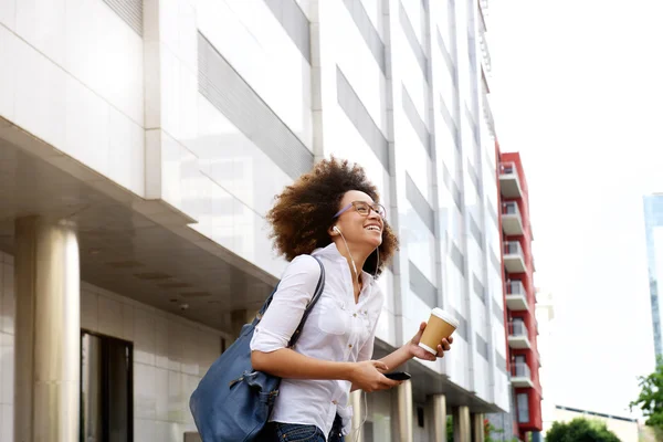 Smiling african female student — Stock Photo, Image