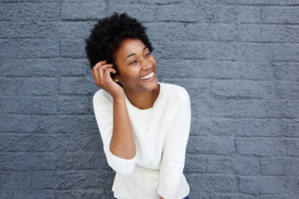 Smiling african young woman — Stock Photo, Image