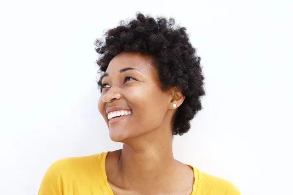 Jovem mulher africana feliz — Fotografia de Stock