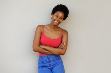 Şık genç Afrikalı kadın