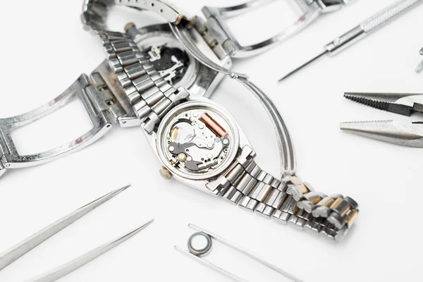 Reparation and restoration of watches — Stock Photo, Image