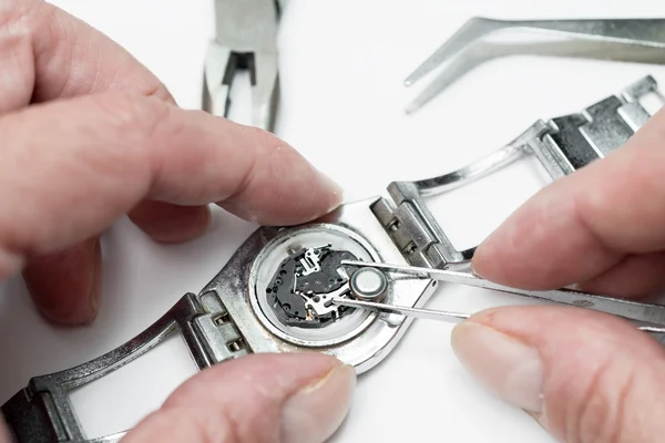 Reparatie en restauratie van horloges — Stockfoto