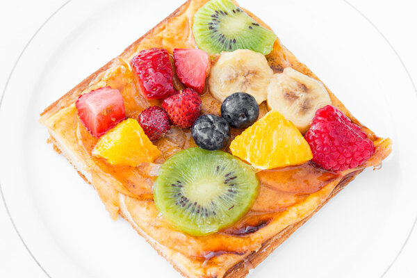 Mixed fruit tart