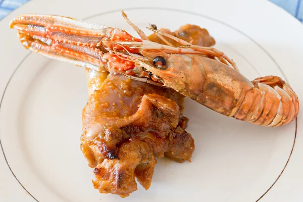 Trotters with Nephrops norvegicus — Stock Photo, Image