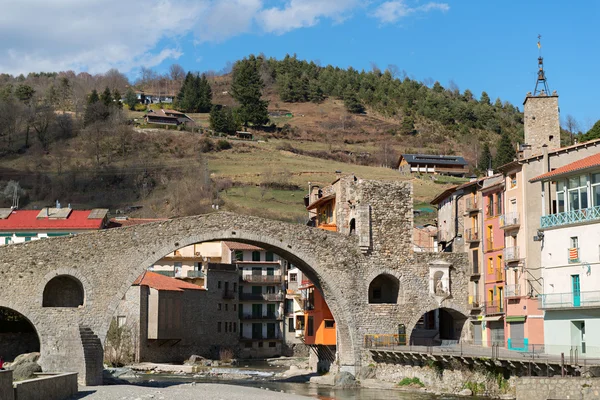 Staden Camprodon i Girona — Stockfoto