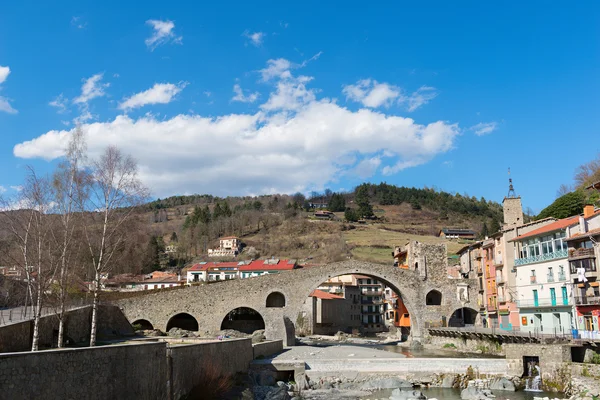 Staden Camprodon i Girona — Stockfoto