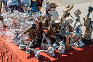 Detay nesneleri antika pazarı