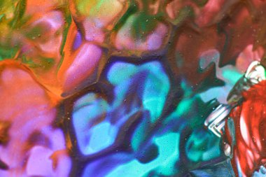 Değişik renklerin akrilik boyalarla yapılmış fotoğraflarının arkaplan ve tasarımlar için özel olması