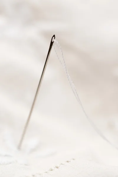 Needle with thread — Stock Photo, Image