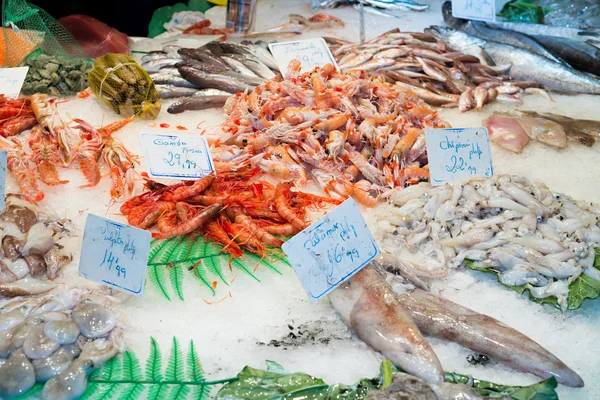 Ryby i owoce morza sklep — Zdjęcie stockowe