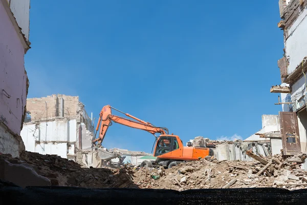 Demolição de edifícios — Fotografia de Stock