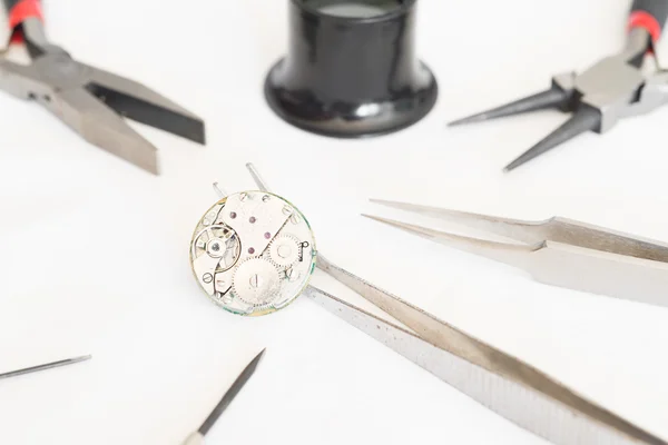 Reparation and restoration of watches — Stock Photo, Image