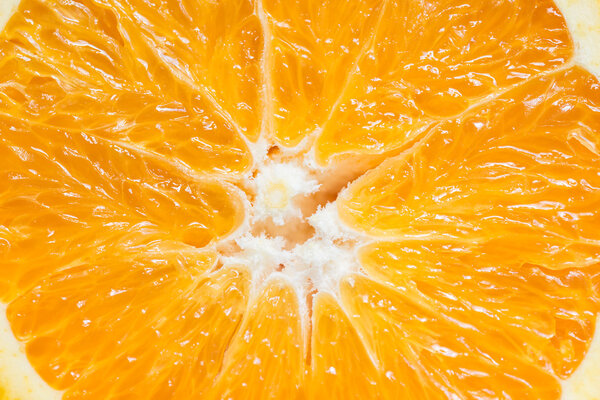 Macro of an orange