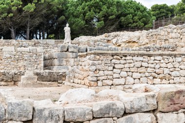 Greek ruins of Empuries clipart
