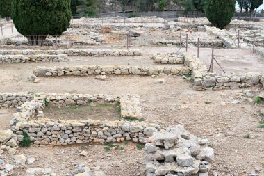 Greek ruins of Empuries clipart