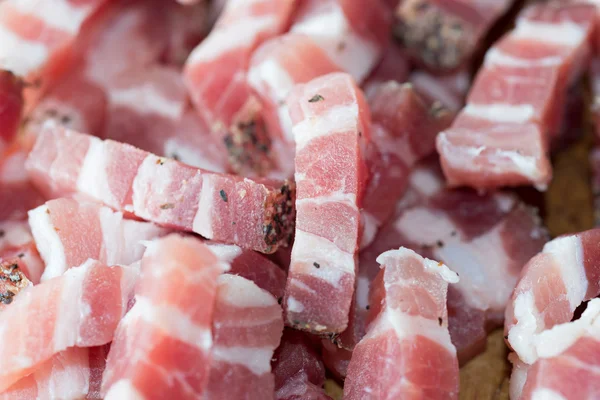 Detail of raw bacon — Stock Photo, Image