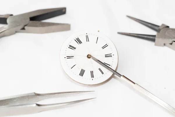 Reparatie en restauratie van horloges — Stockfoto